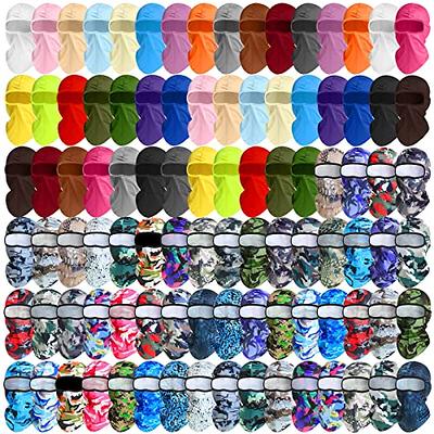 Buy 4 Pack Women Sun Chiffon Neck Gaiter Sun-Proof Face Colorful Face Cover Fishing  UV Protection for Outdoors Online at desertcartSeychelles