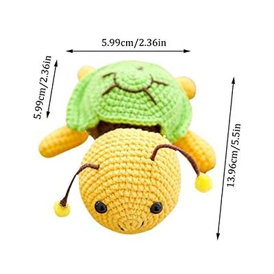 Mewaii Crochet Bee Kits Crochet Kits Animals Knitting Kit with Pre-Started  Tape Yarn DIY Step