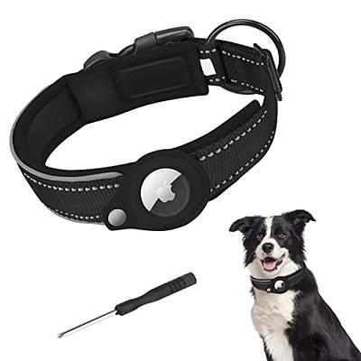 FYY Airtag Holder Dog Collar, Adjustable Reflective Dog Collar, Pet Collar  with Apple Airtag Dog Collar Holder and Soft Breathable Neoprene Padding,  Quick Release, Comfortable for Dogs Pets M-Black - Yahoo Shopping