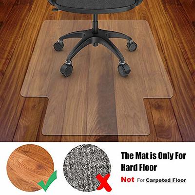 36x42 Glass Heavy Duty Chair Mat For Hard Floors & Carpets Rectangular  Clear - Floortex : Target