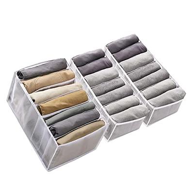 Foldable Drawer Organizer Closet Storage Box Clothes Drawer Mesh Separation  Grid