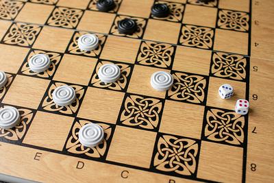 Hand Crafted Mango Wood Ludo Board Game, 'Strategic Challenge