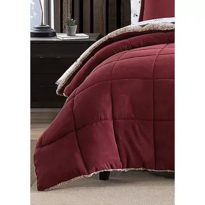 Eddie Bauer Sherwood Micro Suede 3 Piece Comforter Bedding Set, Red, Full/ queen - Yahoo Shopping