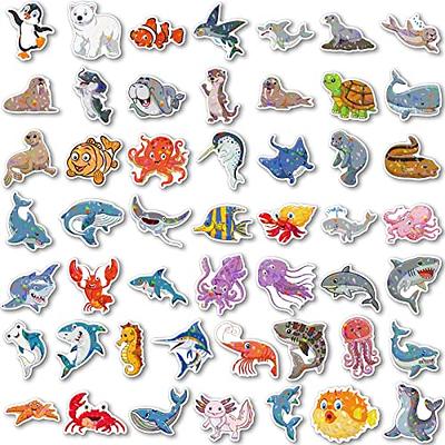 Cute Animal Stickers for Kids, Teens- 100PCS Premium Waterproof Vinyl Kawaii  Aesthetic Stickers for Water Bottles