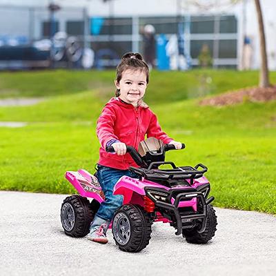 Aosom Kids Ride-on ATV Four Wheeler Car 6V Battery Powered Motorcycle with  Music for 18-36 Months, Pink - Yahoo Shopping