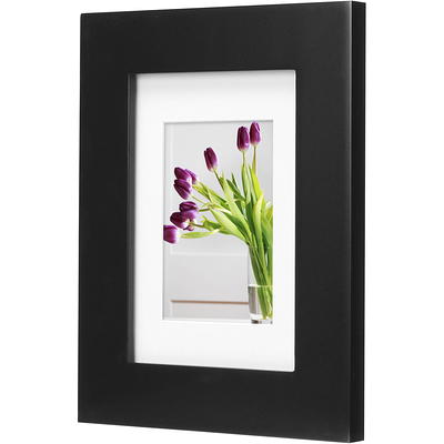 Mainstays 8x10 inch Matted to 5x7 inch Flat Wide Grey 1.5 Gallery Wall  Picture Frame 