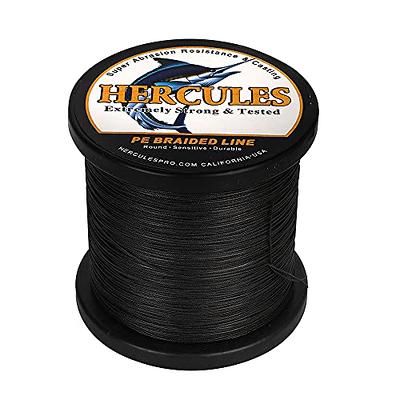 HERCULES Colorfast Orange 6 -120 lb Test Braid Fishing Line Abrasion  Resistant