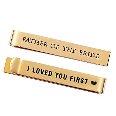 Dad Tie Clip Father of the Groom Gift Personalized Tie Clip 