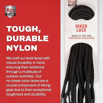 Kg's Braided Nylon Heavy Duty Boot Laces, Durable Shoe Laces Made from  Braided Nylon, Perfect for Heavy Duty Boots (1 Pair)