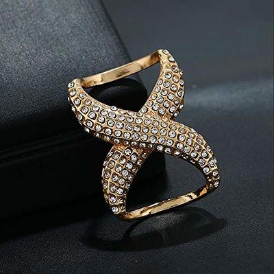 Scarf Rings Brooch Ring Clip Simple Style Scarf Ring Smooth Buckle For Women  Alloy Clothing Wrap Clasp Gold 