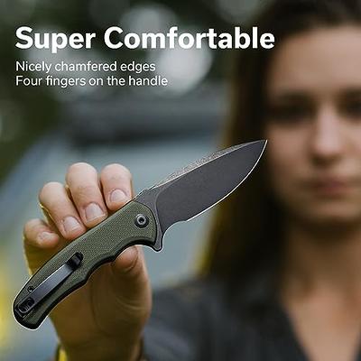 Compact Fixed Blade Folding Utility Knife (2-Pack)