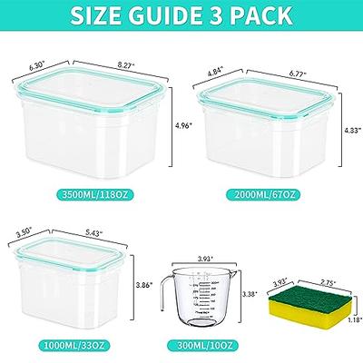 Food Storage Containers With Lids, 1.2-Cup, 3-Pk.