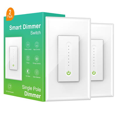 JONATHAN Y Smart Lighting Touch/Slide Dimmer Switch Remote Control, Works  with Alexa and Google Home Assistant No Hub Required DIM2000A - The Home  Depot