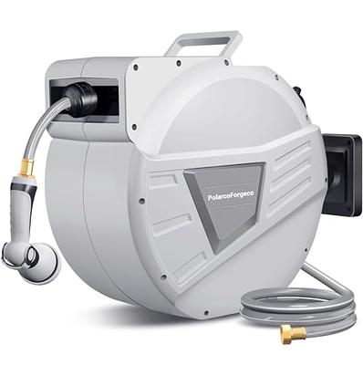 Metal Hose Reel with Automatic Rewind - Yahoo Shopping