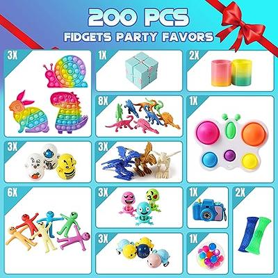 (100 Pcs) Fidget Toys Pack, Party Favors Carnival Treasure Classroom Prizes  Smal