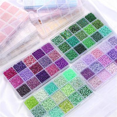 ANDYKEN Bead Kits for Jewelry Making - Craft Beads for Kids Girls Jewelry Making Kits Colorful Acrylic Girls Bead Set Jewelry Crafting