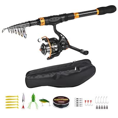 Doorslay Fishing Rod and Reel Combos Kit Mini Pocket Pen Set Carbon Fiber  Telescopic Fishing Pole with Spinning Reel for Travel Saltwater Freshwater  Sea, Rod & Reel Combos -  Canada