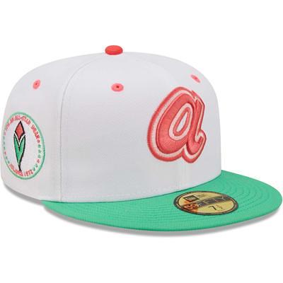 Atlanta Braves EVERGREEN White-Green Fitted Hat by New Era