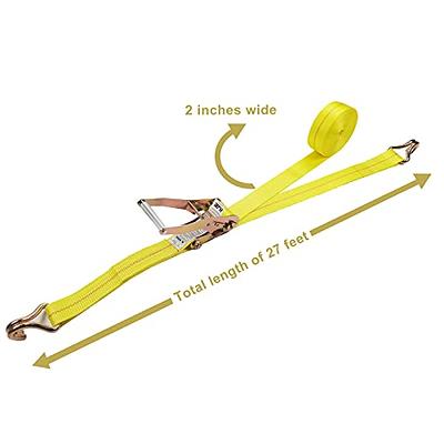 4 Pack 2 x27' Ratchet Strap Tie Down 10000lbs J Hook,Heavy Duty Tie-Down  Ratcheting Cargo Truck Straps Wire Hook Ends, J-Hook Ratchet Strap TieDowns  KJE - Yahoo Shopping