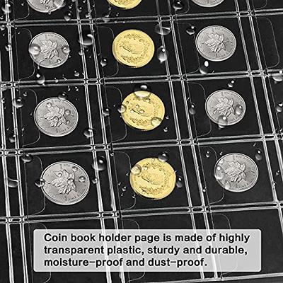 Ettonsun 10 Sheets 30-Pocket Coin Collecting Pages Coin Sleeves, Binder  Inserts Coin Pocket Pages Collecting Sleeves for Most Coin Collection  Holder