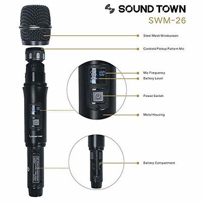 TONOR TW310/20 Wireless Dynamic Microphone for Karaoke, Singing