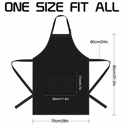 Rosoz Funny BBQ Black Chef Aprons for Men, Grill Master, Adjustable Kitchen  Cooking Aprons with Pocket Waterproof Oil Proof Father's Day/Birthday