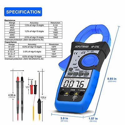 Etekcity Auto-Ranging TRMS 6000 Counts New Digital Multimeter - Yahoo  Shopping