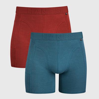 Hanes Premium Men's Explorer Boxer Briefs 2pk - Red/Blue L - Yahoo