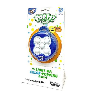 AIQI 2023 LED Pop It Fidget Toy with Music,Four Modes and Electronic Speed  Push Game for Stress Relief and Brain Exercise,Ideal for Adults, Boys and