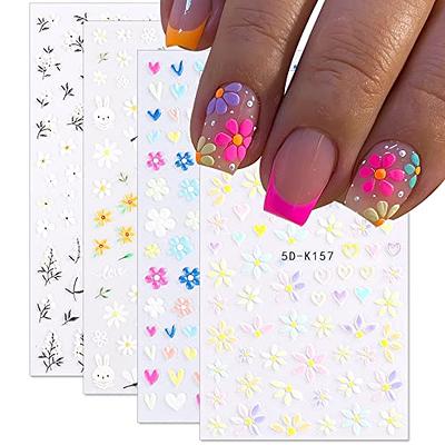 3D Flower Nail Charms for Acrylic Nails 6 Boxes 5D Flower Nail