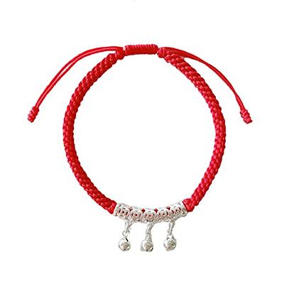 Men's Red Cord Bracelet Protection Bracelet Amulet 