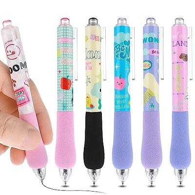 WUXIPREP 6 Pcs Pastel Gel Ink Pen Set,5 Pcs Black Ink Pens with 1 Pcs  Highlighter for Writing,Kawaii Retractable Gel Ink Pens, Cute School Pens  For Writing Journaling Taking Notes. - Yahoo Shopping