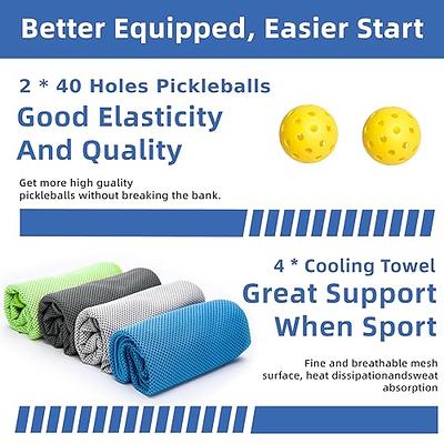 AOPOUL Pickleball Paddles, Pickleball Set with 4 Premium Wood