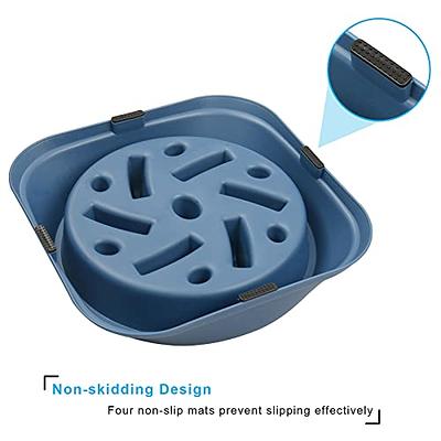 Vannon Slow Feeder Dog Bowls Non Slip Puppy Bowl Durable Dog Puzzle Feeder  Bloat Stop Dog Food Bowls for Puppy and Small Dogs, BPA Free, 1 Cup, Blue