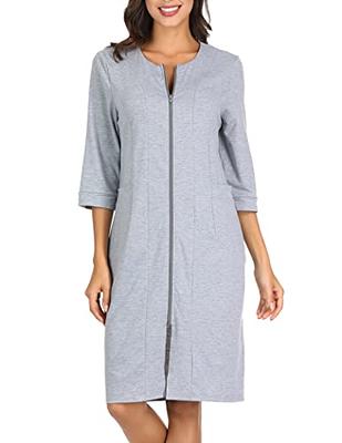 LDCHNH Women's Long Cotton Hooded Bathrobe Plus Size Thick Bathrobe Spa  Nightgown Bridal Gown Men's Gown (Color : D, Size : 3X-Large)