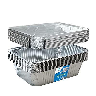 Home Stockware Thin Aluminum Pans 30 Pack - 9x13 inches Disposable Foil Pans  Without Lids, Half-Size Deep Tin Foil Pans for Cooking, Baking, BBQ,  Grilling, Storing, Prepping Food - Yahoo Shopping