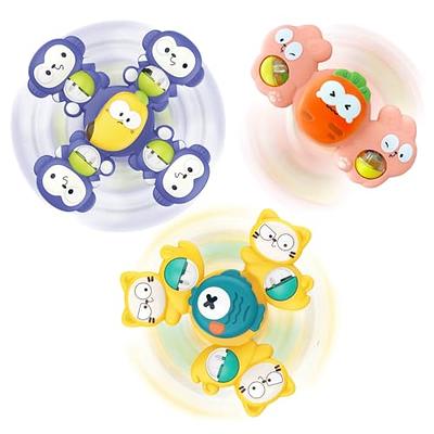 3pcs/set Suction Cup Spinner Toys For Baby Birthday Gifts Airplane