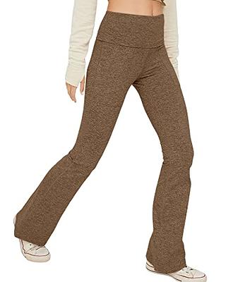  Nuveti Womens High Waisted Boot Cut Yoga Pants 4 Pockets  Workout Pants Tummy Control Women Bootleg Work Pants Dress Pants
