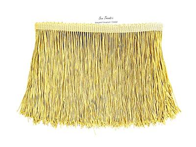 8 Stretch Chainette Fringe Trim Material By the Yard (Black)