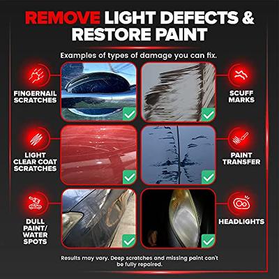 Quick scratch removal using Carfidant ultimate scratch & swirl remover. 