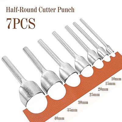 7pcs Leather Die Cutter Leather Stamping Tools Leather Shape Cutter Hollow  Pu
