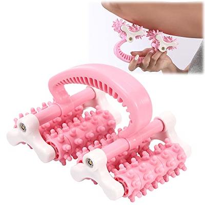 HaSeftni Trigger Point Roller Massager Tool with 6 Balls for Pain Relief Deep Tissue Handheld Suitable for Legs Waist Neck and Shoulder Massage
