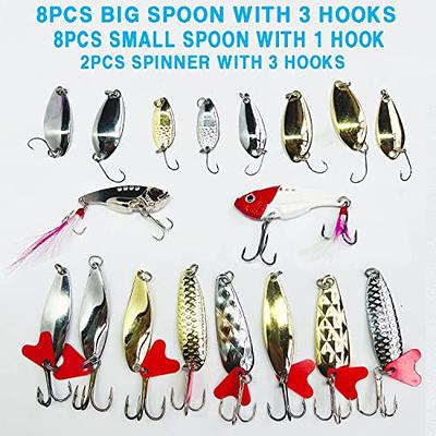 4pcs Fishing Lures Lot Top water Rotating TAIL SPIN POPPERS