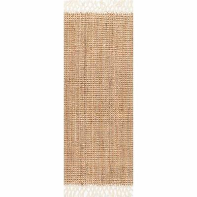 Lavish Home Ivory 2 ft. x 5 ft. Cotton Reversible Extra Long Bath Rug Runner  67-0019-I - The Home Depot