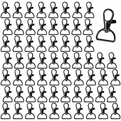 80 Pack Black Lanyard Swivel Snap D Ring Hooks for Crafts and Purse  Hardware (1.5” L X 0.75” W) - Yahoo Shopping