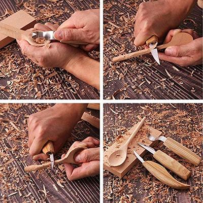 Whittling Wood Carving Kit for Beginners - 6 in1 Chip Carving Knife Kit,  Wood Carving Tools for