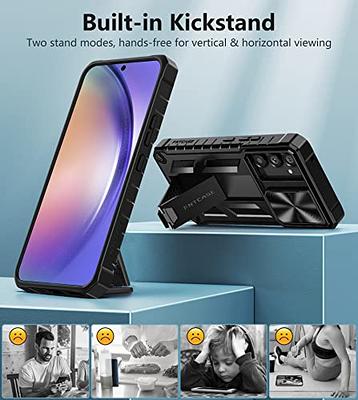 BNIUT for Samsung Galaxy A03s Case Shockproof: Dual Layer Protective Heavy  Duty Cell Phone Cover Rugged with Non Slip Textured Back - Military