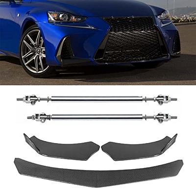 ABX Universal Front Bumper Lip Chin Spoiler Splitter Strut Rods