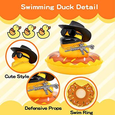 Ducks for Cars - Rubber Duck for Dashboard of Car, Yellow Duck Car  Dashboard Decorations, Squeak Ducks Car Ornaments Car Décor Accessories  with Hat Swim Ring Necklace Sunglasses for Decor Home 