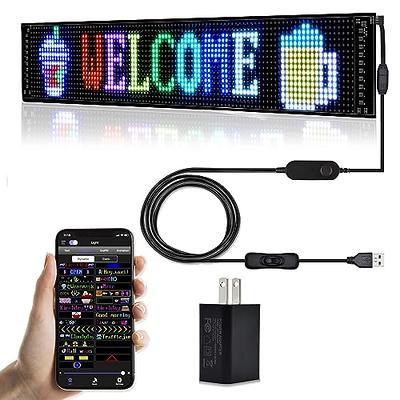 XIAOOHO Programmable LED Sign Scrolling LED Sign for Business